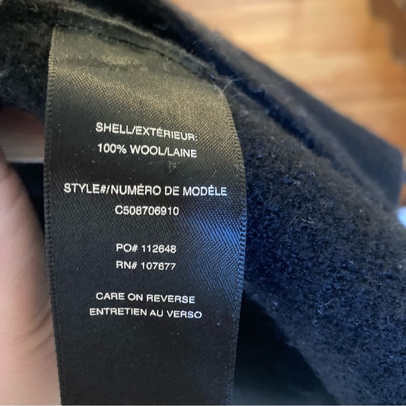 ALICE OLIVIA Black Cream Stripe Wool Long Open Sweater Cardigan Jacket - Picture 7 of 9